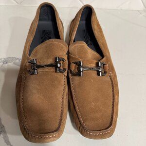 Never Worn FERRAGAMO Luxury Suede Loafers -Brown
